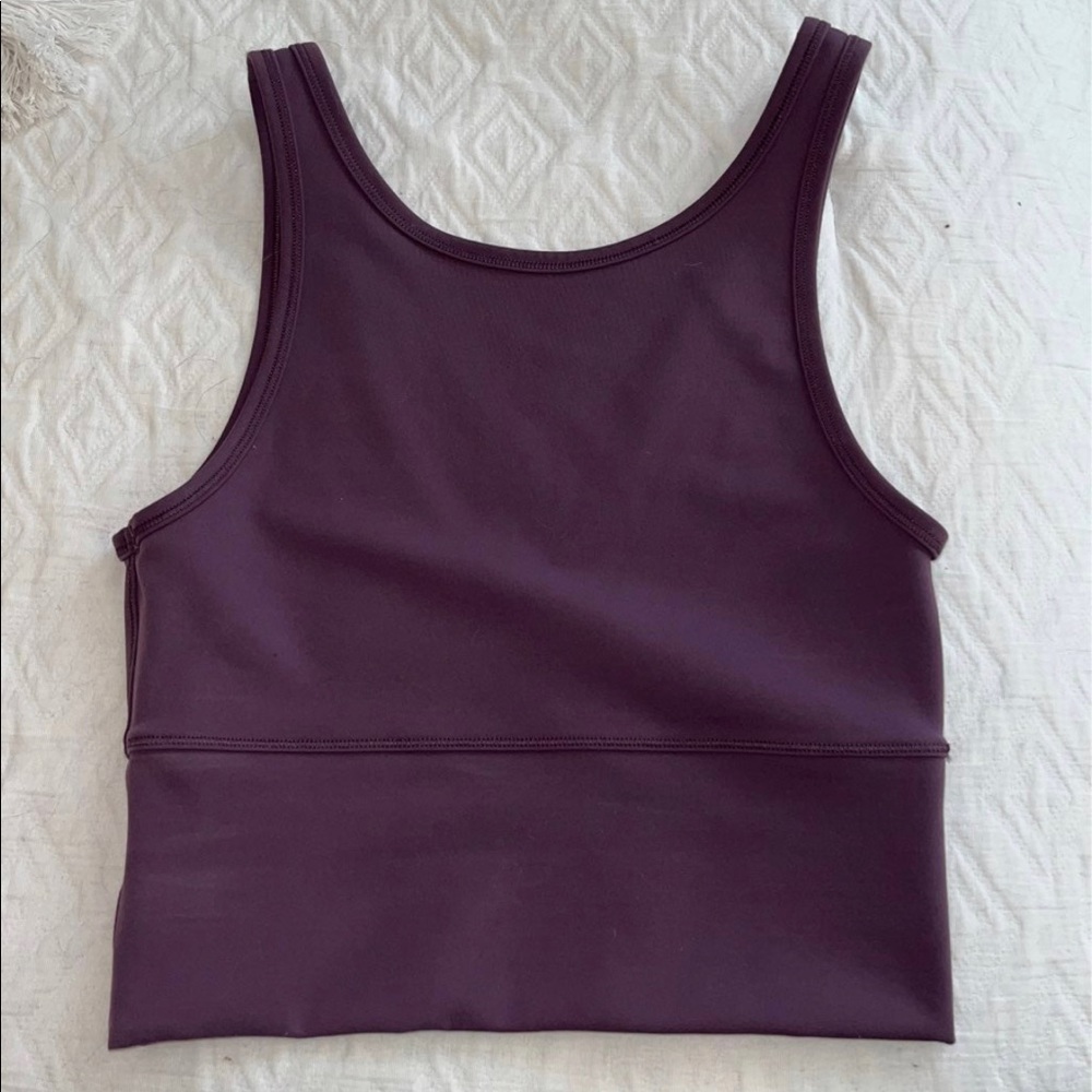 Lululemon power pivot tank size 4 grape thistle